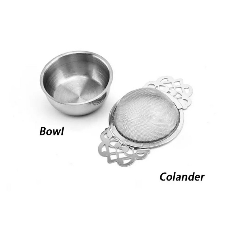 304 Nerūdijančio plieno arbatos užpiltuvas Dviejų sluoksnių plono tinklelio arbatos sietelis Nėriniai arbatos nutekėjimas Naudingi arbatos užpiltuvai Arbatos indai Virtuvė „pasidaryk pats“