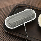 Infuzoare de ceai reutilizabile din oțel inoxidabil cu plasă de oțel inoxidabil cu lant Plicuri de ceai de ierburi și condimente Filtru de blocare Filtru difuzor Accesorii de bucătărie