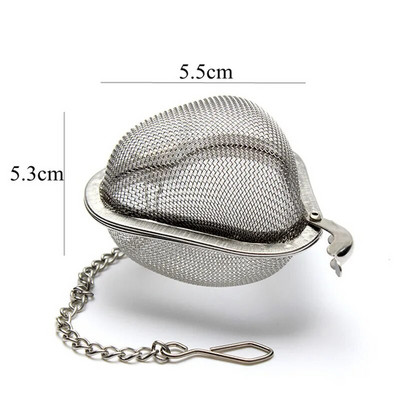 Infuzoare de ceai reutilizabile din oțel inoxidabil cu plasă de oțel inoxidabil cu lant Plicuri de ceai de ierburi și condimente Filtru de blocare Filtru difuzor Accesorii de bucătărie