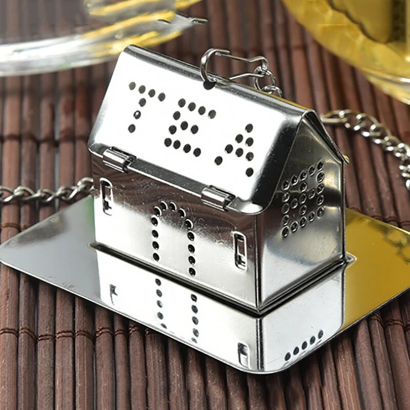 Slatki mini čajnik za čaj Filter za cjedilo za čaj od nehrđajućeg čelika Višekratni oblik čajnika Tea Loop Loose Leaf Vrećica čaja Dodaci za čajnik