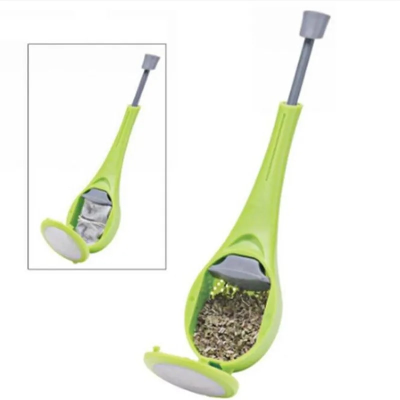 Zdrava hrana Okus Total Tea Infuser Gadget Mjera Zavrtite Strmo promiješajte i pritisnite Plastično cjedilo za čaj i kavu Filter za čaj