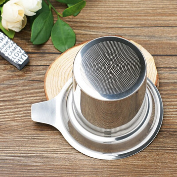 Многократно използваема мрежа от неръждаема стомана Инфузер за чай Цедка за чай Чайник Чай Листа Филтър за подправки Съдове за напитки Кухненски аксесоари