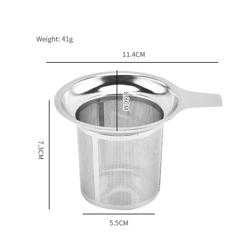 Praktiškas nerūdijančio plieno arbatos sietelis tinklinio infuzinio maišelio krepšelis puodeliui arbatinuko arbatos priedai birių arbatos lapų užpiltuvai žolelių filtras