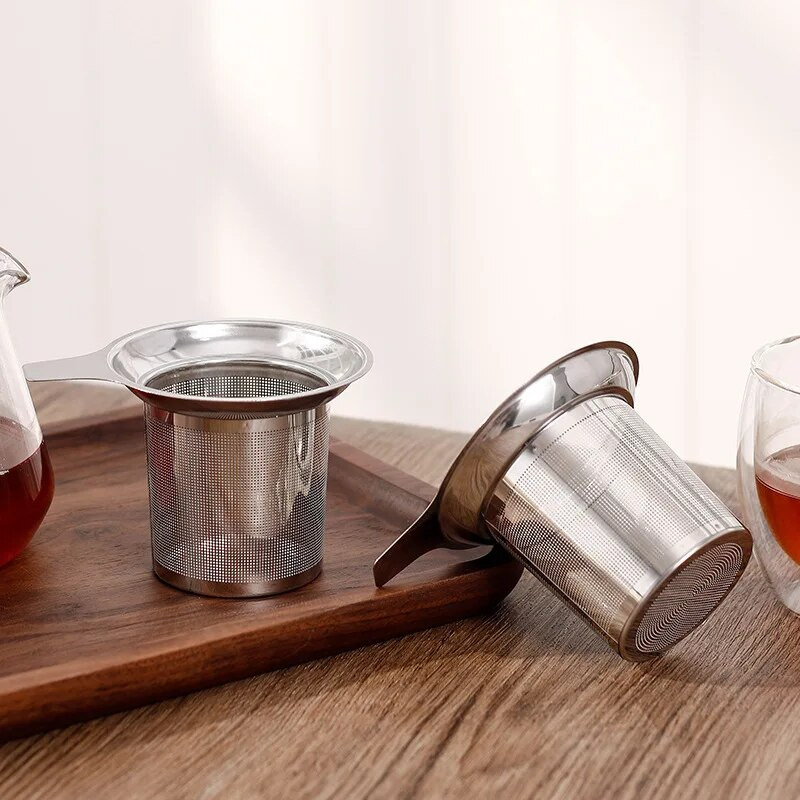 Praktiškas nerūdijančio plieno arbatos sietelis tinklinio infuzinio maišelio krepšelis puodeliui arbatinuko arbatos priedai birių arbatos lapų užpiltuvai žolelių filtras