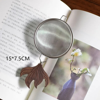 304 Rozsdamentes acél teaszűrő Tea Infuser Teafilter Kreatív japán stílusú szűrőhálós Kung Fu teáskészlet Konyhai kiegészítők