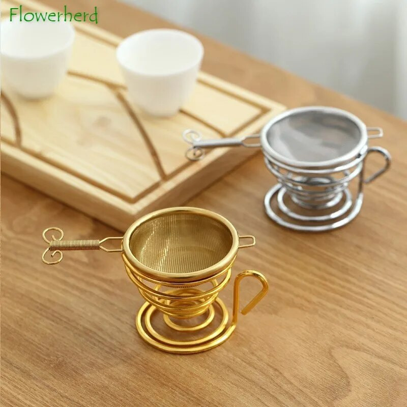 304 Rozsdamentes acél teaszűrő Tea Infuser Teafilter Kreatív japán stílusú szűrőhálós Kung Fu teáskészlet Konyhai kiegészítők