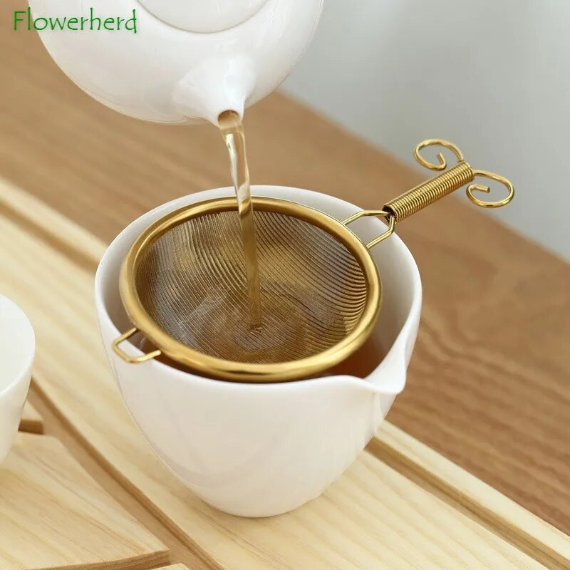 304 Rozsdamentes acél teaszűrő Tea Infuser Teafilter Kreatív japán stílusú szűrőhálós Kung Fu teáskészlet Konyhai kiegészítők