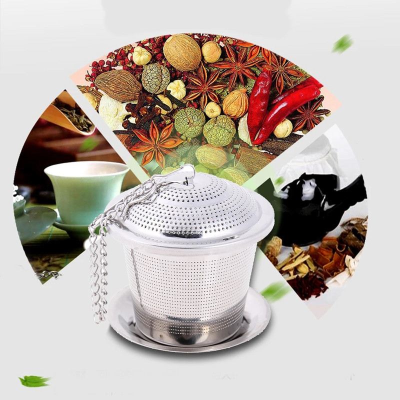 Infuzor de ceai din plasă din oțel inoxidabil Filtru de ceai reutilizabil Filtru de condimente din frunze de ceai Filtru de ceai Infuzor de plasă Accesorii pentru instrumente
