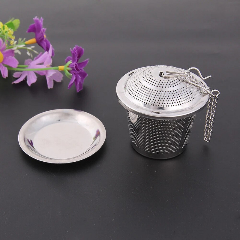 Infuzor de ceai din plasă din oțel inoxidabil Filtru de ceai reutilizabil Filtru de condimente din frunze de ceai Filtru de ceai Infuzor de plasă Accesorii pentru instrumente