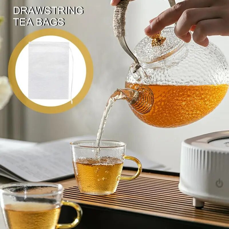Prazne vrećice čaja Vruće pecivo s netkanom uzicom za rasuti čaj Prozračna fina mrežasta vrećica s uvarkom za lijekove Mekana vrećica za kupanje stopala