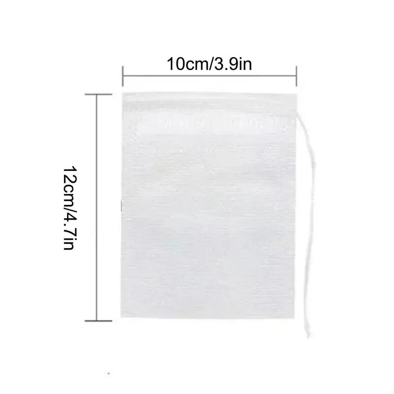 Prazne vrećice čaja Vruće pecivo s netkanom uzicom za rasuti čaj Prozračna fina mrežasta vrećica s uvarkom za lijekove Mekana vrećica za kupanje stopala