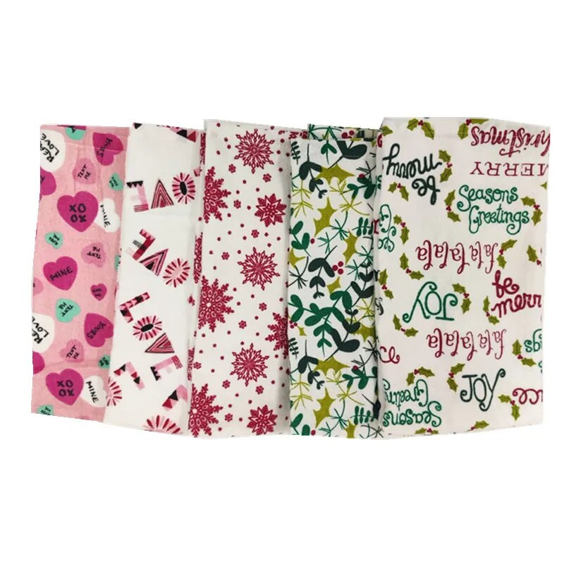1 kom 41x65 cm pamučna kuhinjska krpa za čišćenje s božićnim stilom, kuhinjska krpa, kuhinjska krpa, božićni poklon za zabavu