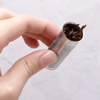Чай Infuser for Loose Leaf Цедка за чай с форма на сладко малко човече Фина мрежа от неръждаема стомана По-стръмен филтър за чаша Чаша Чайник