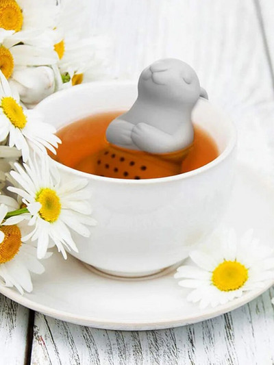 Nyúl tea infuser Cute nyuszi szilikon teafőző nyuszi tea infuser szűrőszűrő tea diffúzor szűrő laza leveles teához