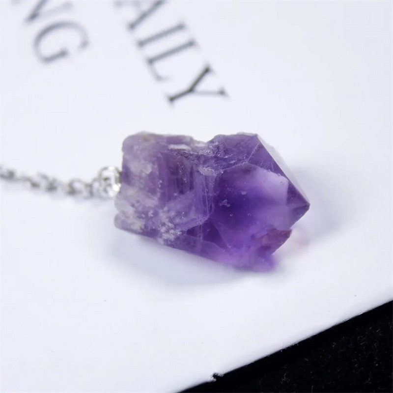 Természetes kristálykőből készült tea infúziós szűrők lánccal fűszerekhez, rozsdamentes acél gyógyító szita eszközök teásedények konyhai kiegészítők