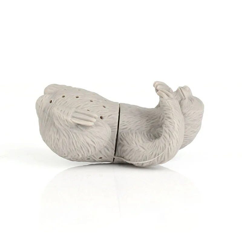 1 vnt Creative Silicone Tea Infuser Saugus arbatos maišelis Arbatos sietelis arbatos puodo puodeliui Naudokite mielos žmonių formos namų virtuvės baro arbatos filtras
