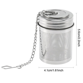 Infuser Tea Ball - Stainless Steel Tea Infusers for Loose Tea With Chain Hook & Saucer - Extra Fine Mesh Tea Strainer