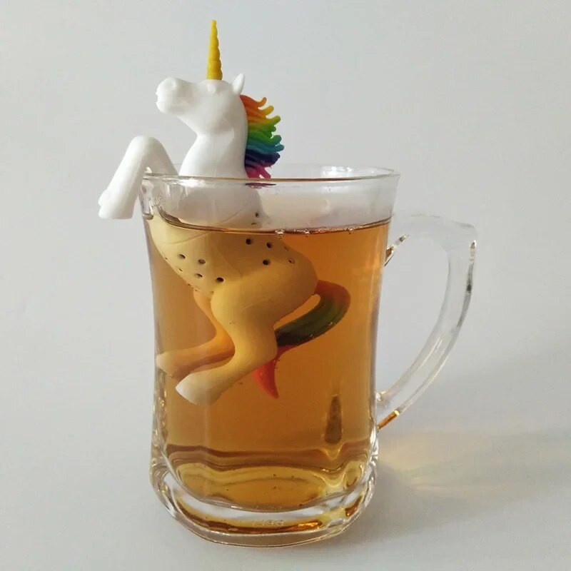 Unicorn Shape Tea Infuser Cjedila Food Grade Creative 1 kom Difuzor Tea Bag Filter Loose Leaf Herbal Spice Filter Silikonski