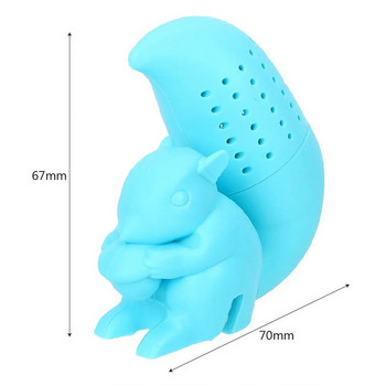 Brew Delicious Tea with A Cute Silicone Squirrel Tea Infuser - Ιδανικό για τσάι με χαλαρά φύλλα