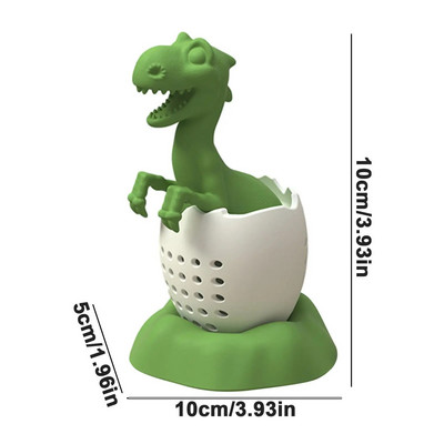 Silikonsko cjedilo za čaj Filter za crni čaj Slatki dinosaurus slon i kit Tea Infuser za višekratnu upotrebu, bez BPA