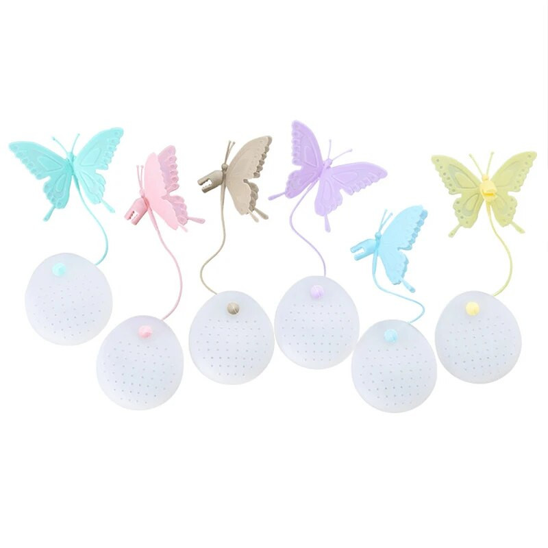 Silikonska cjedila za čaj Kava u rasutom stanju Listići čaja Difuzor Infuzori Posuda s filterom Leptir Posuda za čaj Kuhinjski pribor za kućanstvo