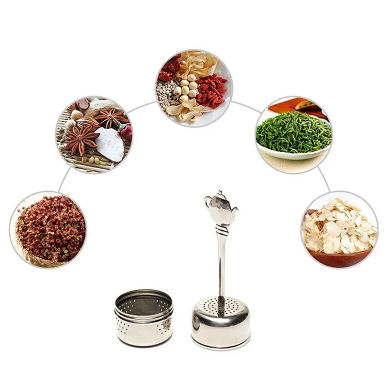 Filter za čaj od nehrđajućeg čelika 304 Dodaci za kućnu kuhinju Cjedilo za čaj Filter za infuziju čaja Kuglica za začin za rasuti list čaja