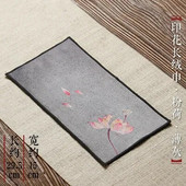 Prosoape de ceai de ultimă generație față de masă față de masă covorașe absorbante pentru ceai ridicați prosoape pentru oală covoraș de ceai îngroșare pânză de ceai pictată Zen 29*15