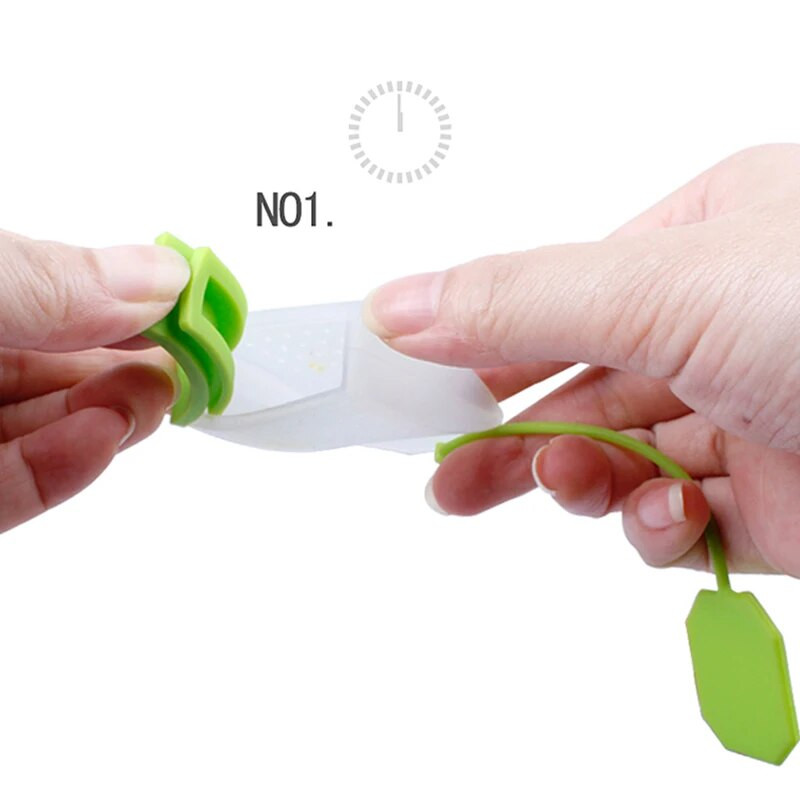 1PC vrećica Silikonsko cjedilo za čaj Filter difuzor za infuziju biljnih začina Kuhinjsko višekratno cjedilo za kavu i čaj Nasumične boje