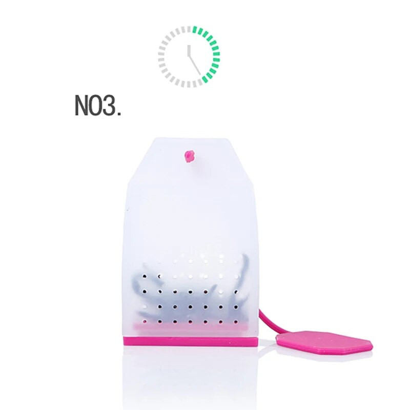 1PC vrećica Silikonsko cjedilo za čaj Filter difuzor za infuziju biljnih začina Kuhinjsko višekratno cjedilo za kavu i čaj Nasumične boje