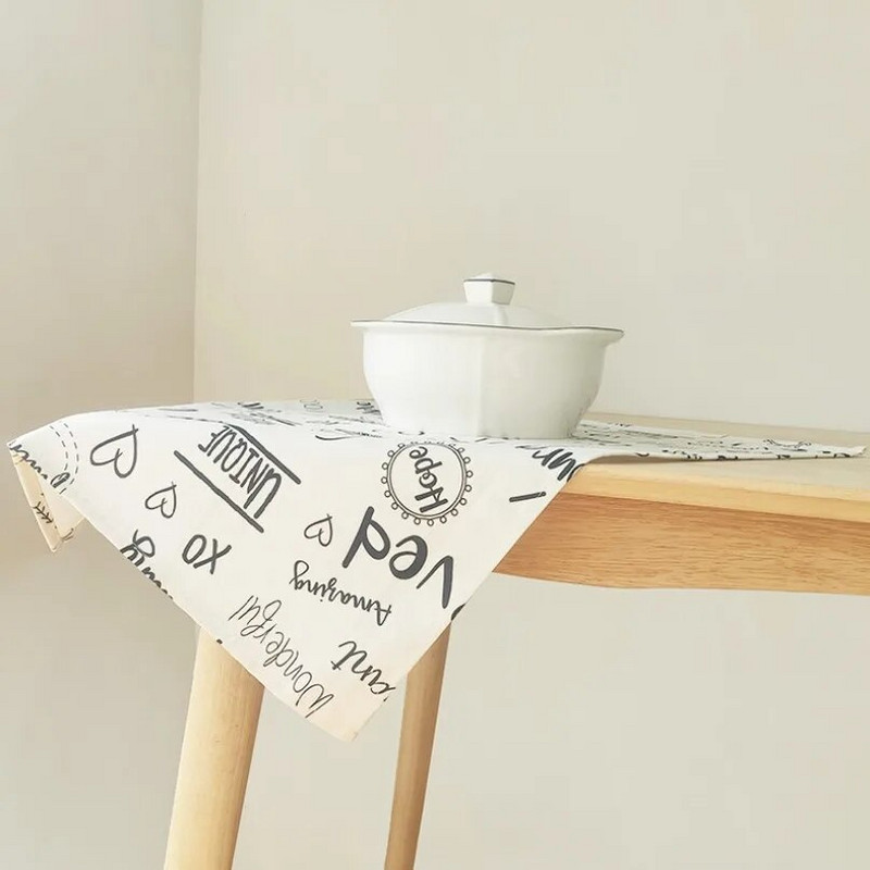 40*60cm，kuhinjski ručnik，arapski brojevi, slova, dom, pečenje, hrana, zapadnjačka hrana, tkanina za pozadinu, pamuk, umjetnost na tkanini, salveta