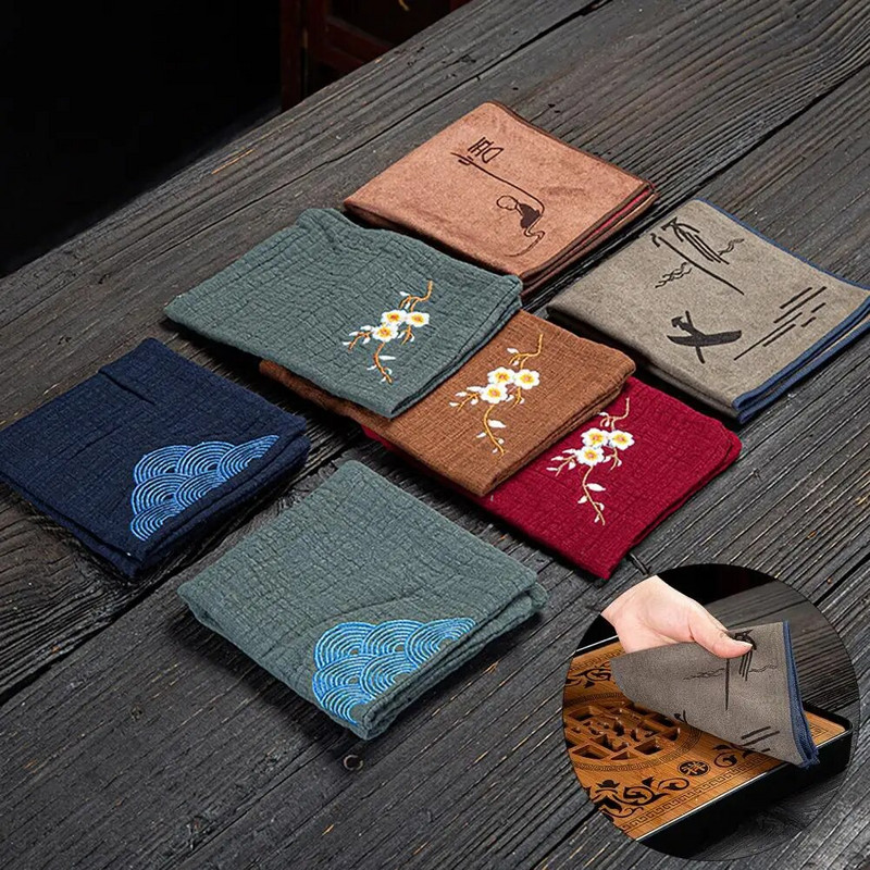 Visokokvalitetna čajna krpa koja upija vodu, prijenosna salveta za večeru, pravokutna, različita izvezena krpa za čaj