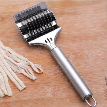 Χειροκίνητο Noodle Cutter Rolling Maker Spaghetti Maker από ανοξείδωτο χάλυβα Πρεσάροντας μηχανή ζυμαρικών Shallot Knife Αξεσουάρ μαγειρικής κουζίνας