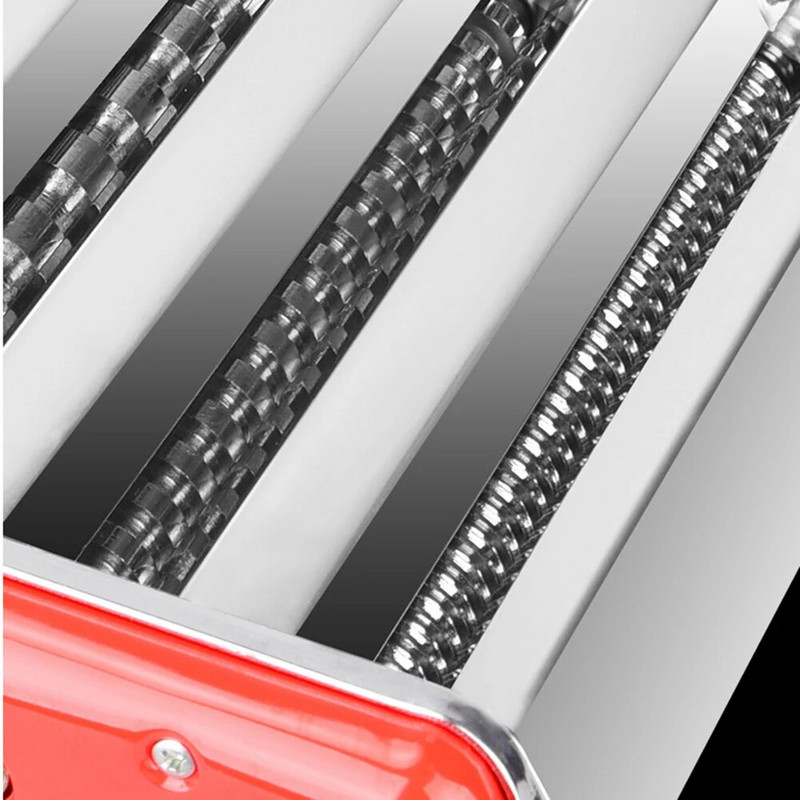 Rankinis makaronų gaminimo aparatas iš nerūdijančio plieno 2/3 ašmenų makaronų aparatas su 6 pavarų reguliavimu, puikus spagečių fetučini lazanijos aparatas