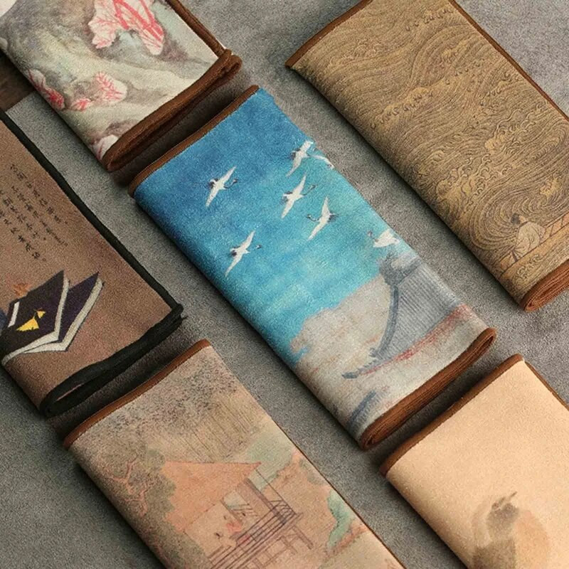 Čajni ručnik od brušene kože Zen čajni stolnjak za kućanstvo Visokokvalitetna upijajuća podloga za čaj Kung Fu čajna salveta Krpa za čišćenje Dodaci za čaj