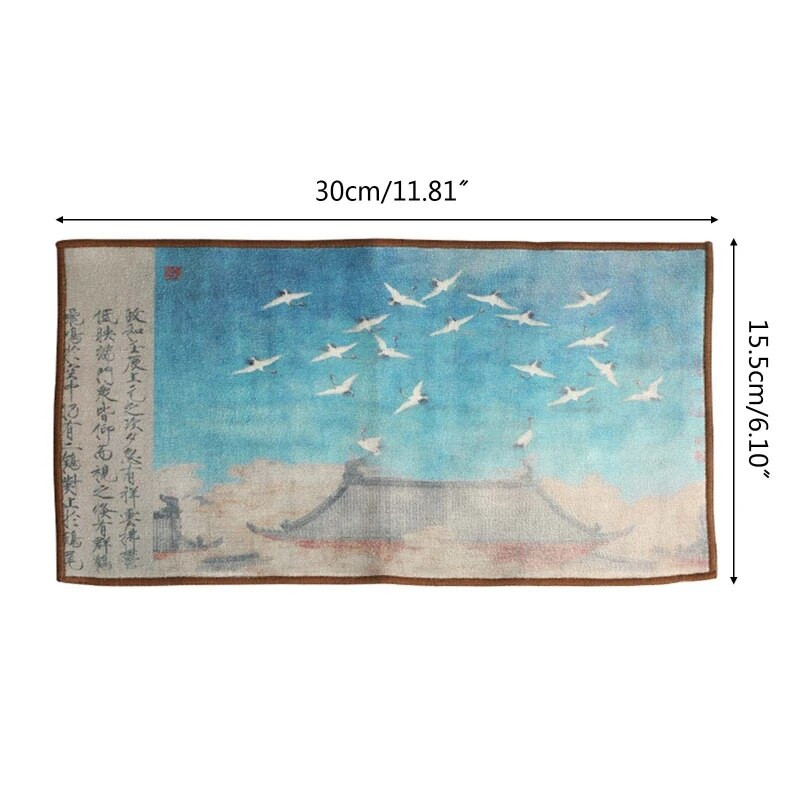 Čajni ručnik od brušene kože Zen čajni stolnjak za kućanstvo Visokokvalitetna upijajuća podloga za čaj Kung Fu čajna salveta Krpa za čišćenje Dodaci za čaj