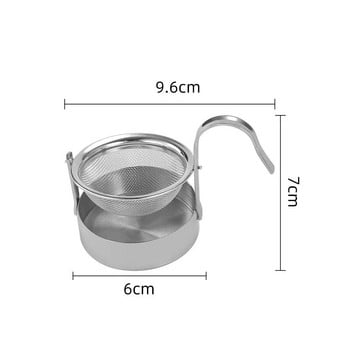Нов въртящ се инфузор за чай Неръждаема стомана Фина мрежа Цедка за подправки от чаени листа Филтър Дифузер за чаша Чайник Кухненски аксесоари