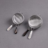 Japán 304 rozsdamentes acél teaszűrő Teaszűrő Finomszűrő szita Teaszűrő Teaszűrő Fekete-fehér fogantyúméret