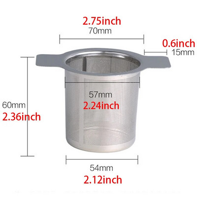 Pribor za posuđe za čaj Kuhinjski alat Posuda za natapanje čaja Posuda za natapanje čaja od nehrđajućeg čelika Posuda za natapanje čaja Začini Cjedilo za čaj Biljni filtar
