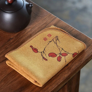 2024 New Painted Tea Towel Absorbent Rag Thickened Table Cleaning Tea Πανί Καθαρισμός οικιακής κουζίνας Πανί Καθαρισμός πιάτων Πετσέτα καθαρισμού πιάτων