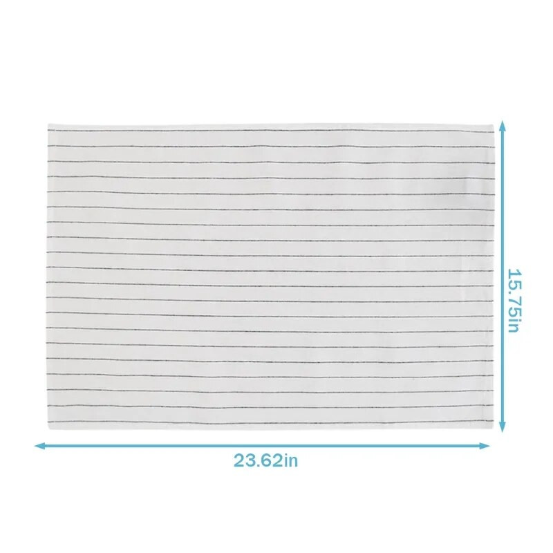 1 kom pamučne kuhinjske krpe Salvete za stol Pamučna tkanina s uzorkom Crno-bijela upijajuća tkanina 60 cm x 40 cm