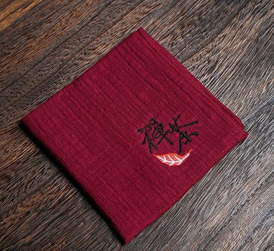 Prosop absorbant de ceai din cânepă, din bumbac, îngroșat, mic, pătrat, prosop Zen din pânză de ceai, pentru oală, accesorii chinezești pentru ceremonie a ceaiului LE775