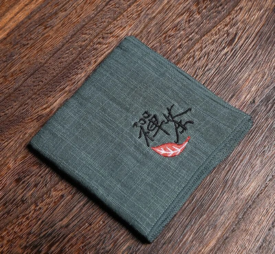 Prosop absorbant de ceai din cânepă, din bumbac, îngroșat, mic, pătrat, prosop Zen din pânză de ceai, pentru oală, accesorii chinezești pentru ceremonie a ceaiului LE775