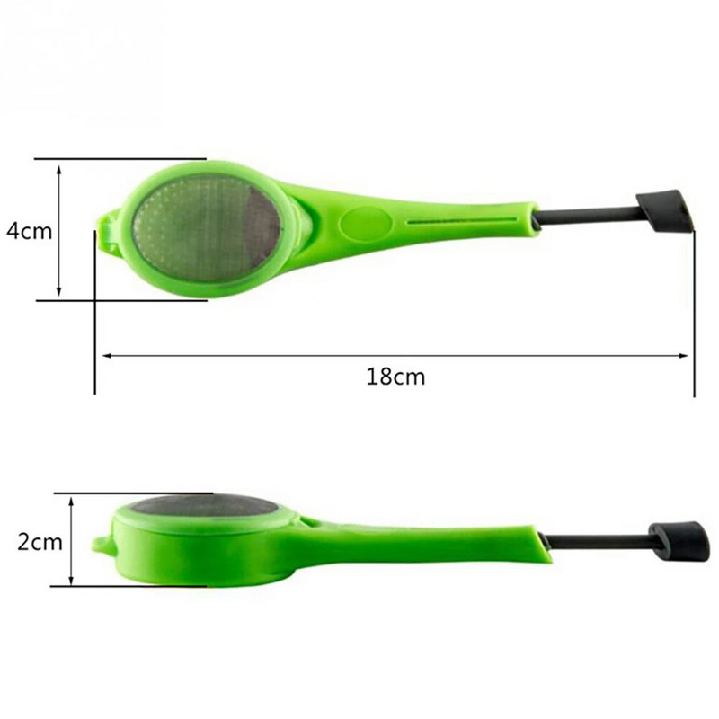 Infuzor za čaj Ugrađeni klip Zdrav Intenzivan okus Vrećica čaja za višekratnu upotrebu Plastično cjedilo za čaj i kavu Mjera Zavrtite Strmo Promiješajte i pritisnite