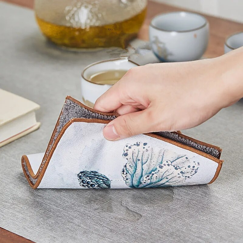 Antilop krpa za čajne ručnike Zadebljana upijajuća Yixing glineni čajnici Zen podloga za stol Podloga za čaj Kung Fu pribor za čaj Salveta za čaj