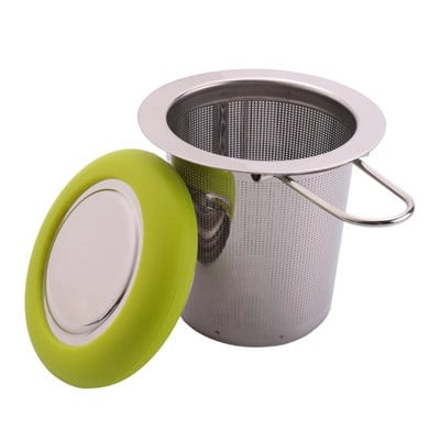 Tea infuser rozsdamentes acél teaszűrő Összecsukható fogantyús teaszűrő Extra finom hálós szűrő főzőkosár