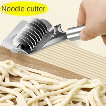 Εγχειρίδιο από ανοξείδωτο χάλυβα Noodle Cutter Roller Noodle Maker Fast Food Noodles Dough Machine Rolling Pasta Gadgets Εργαλεία κουζίνας