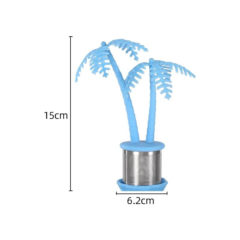 Creative Coconut Tree 304 nehrđajući čelik višekratni infuzor za čaj Cjedilo za čaj čajnik Loose Tea Leaf Filter za začine Kuhinjski gadgeti