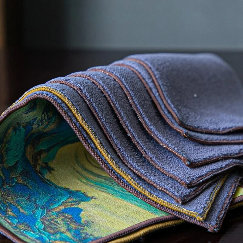 Kineski oslikana kuhinjska krpa Upijajuća krpa Pamuk Lan Krpa za čišćenje stola Krpa za čaj Čišćenje posuđa u kućanstvu Obrišite salfetki na stol