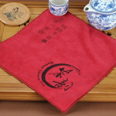 Tējas servīzes aksesuāri Jauki Dāvanu Tējas Dvieļi 1 gab Šķiedru tējas audums Absorbējošas Stipras Salvetes Dvieļi