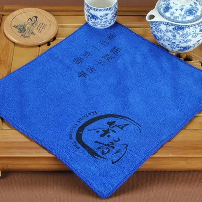 Tējas servīzes aksesuāri Jauki Dāvanu Tējas Dvieļi 1 gab Šķiedru tējas audums Absorbējošas Stipras Salvetes Dvieļi